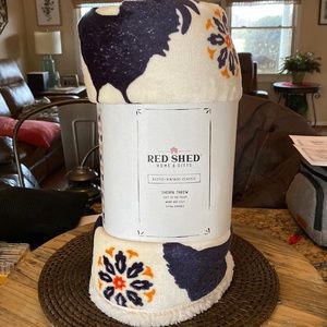 🐓Sherpa Throw🐓 Rustic, Vintage, Classic🐓